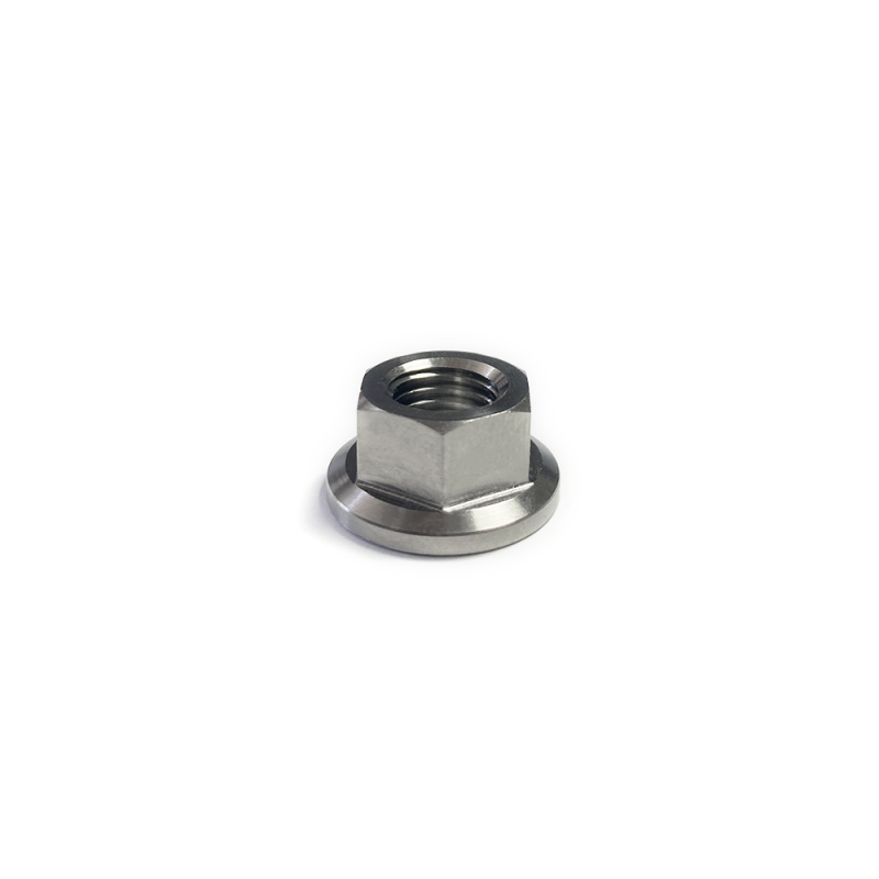 Ticon Industries Titanium Nut Flanged M6x1TP 10mm 6pt Head Hardware - Singles Ticon