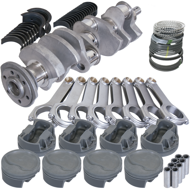 Eagle Chevy 400 3.875in Crank 6.000in H-Beam Stroker Rods -22cc 4.125in Pistons Rotating Assembly Rotating Assemblies Eagle