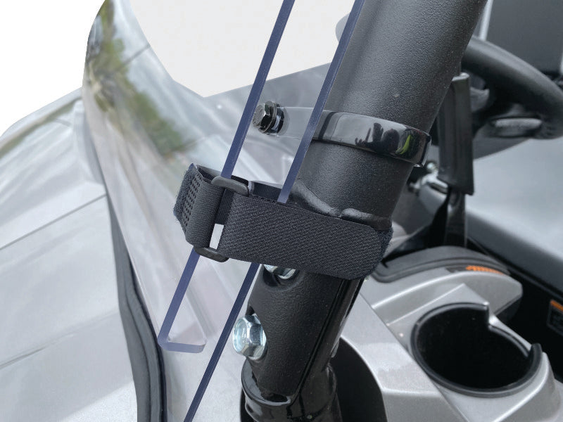 QuadBoss 16-22 Kawasaki KAF820 Mule Pro-DX Windbreak Folding Windshield Windshields QuadBoss