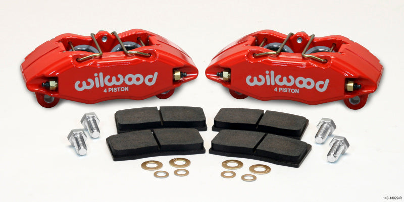 Wilwood DPHA Front Caliper & Pad Kit Red Honda / Acura w/ 262mm OE Rotor Big Brake Kits Wilwood