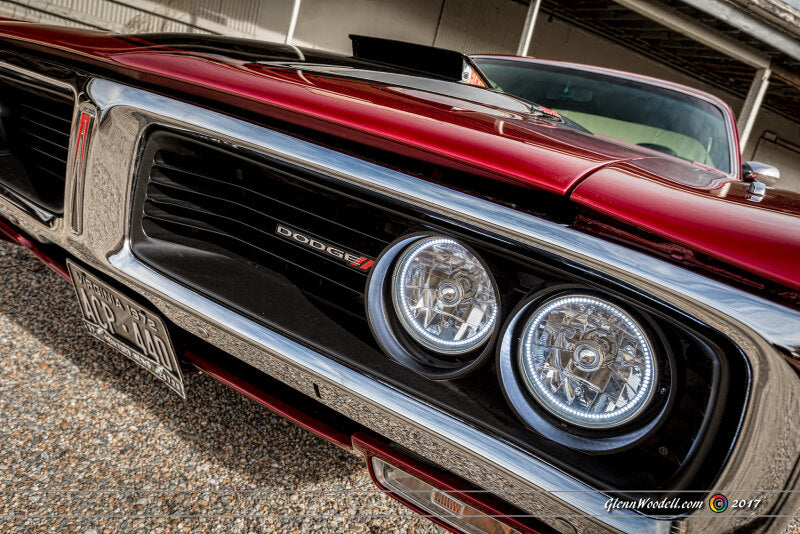 Oracle Pre-Installed Lights 5.75 IN. Sealed Beam - Red Halo Headlights ORACLE Lighting