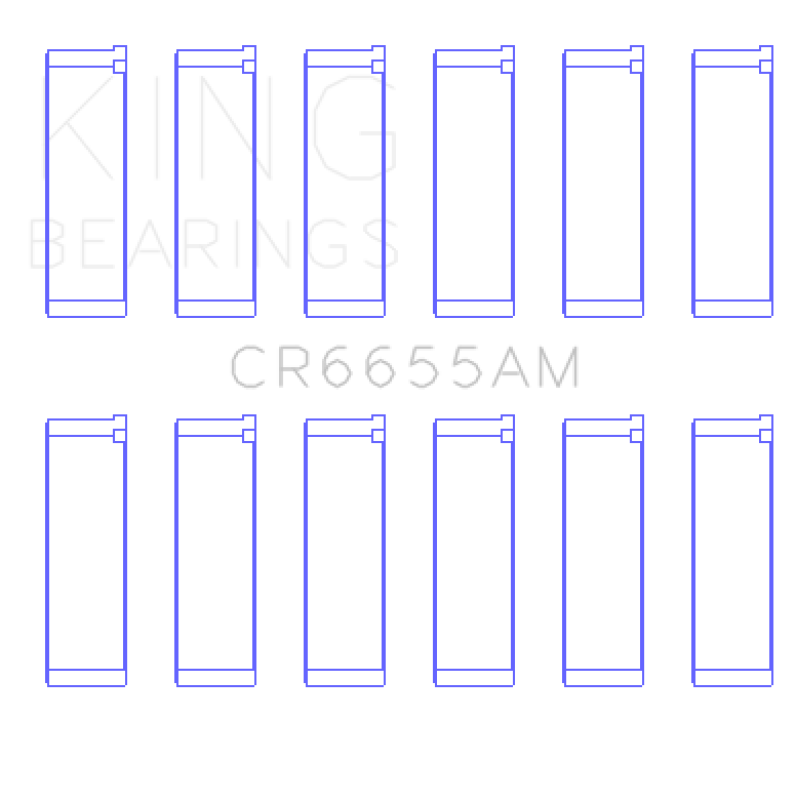 King Engine Bearings Mazda JE39 (Size STD) Connecting Rod Bearings Set (6 Pairs) Bearings King Engine Bearings