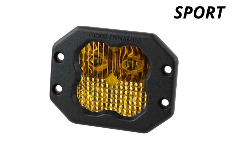 Diode Dynamics SS3 Sport ABL - Yellow Driving Flush (Single) Light Accessories and Wiring Diode Dynamics