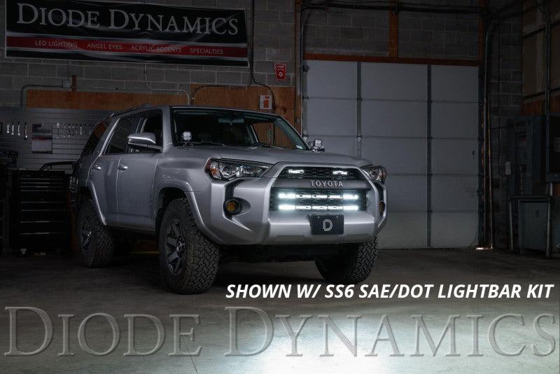 Diode Dynamics 14-19 Toyota 4Runner SS30 Dual Stealth Lightbar Kit - Amber Combo Light Mounts Diode Dynamics