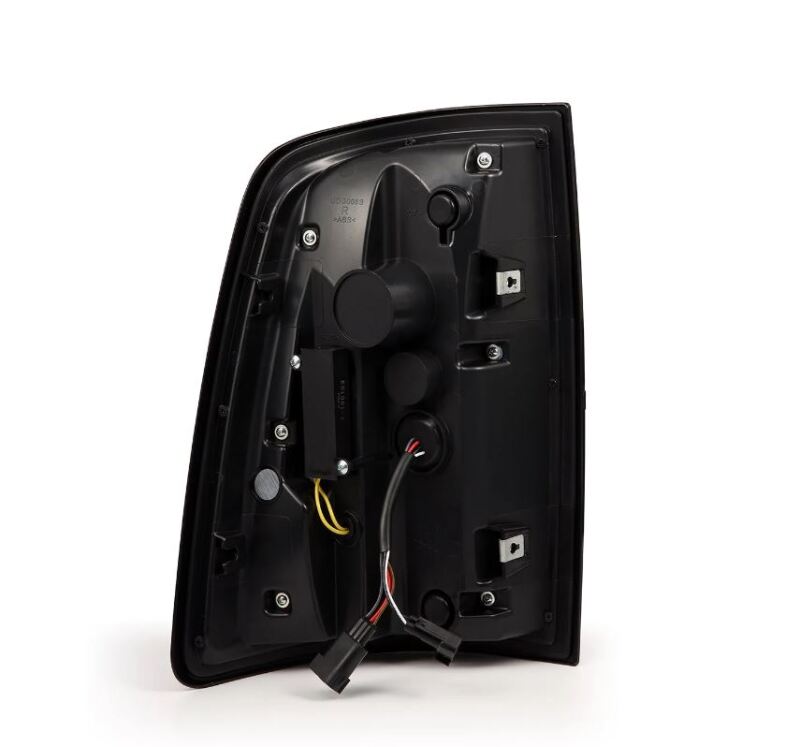 AlphaRex 09-18 Dodge RAM LUXX-Series LED Taillights Black Red w/Actv Light & SS Tail Lights AlphaRex