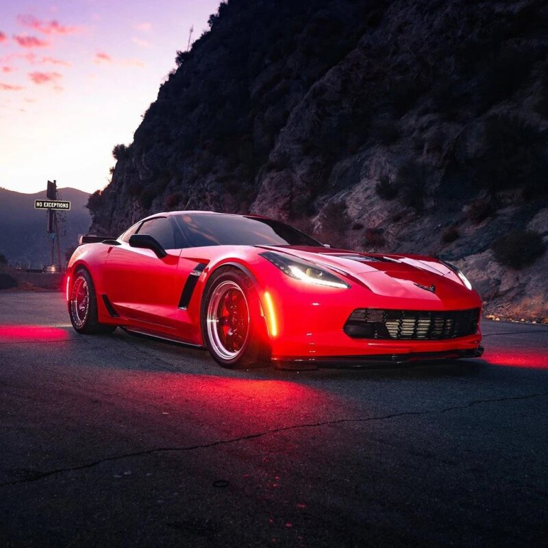 Oracle Chevrolet Corvette C7 Concept Sidemarker Set - Tinted - No Paint Light Strip LED ORACLE Lighting