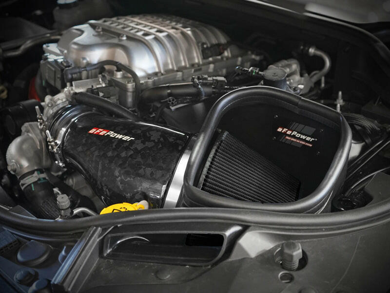 aFe 2021 Dodge Durango SRT Hellcat Track Series Carbon Fiber Cold Air Intake System w/ Pro 5R Filter Cold Air Intakes aFe