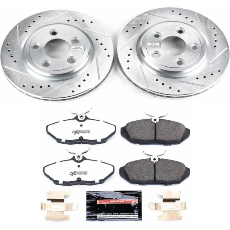 Power Stop 02-05 Ford Thunderbird Rear Z26 Street Warrior Brake Kit Brake Kits - Performance D&S PowerStop
