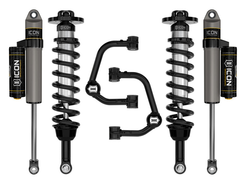 ICON 21-24 Ford F150 4WD 2.75-3.5in Stage 2 Suspension System - Tubular UCA Coilovers ICON