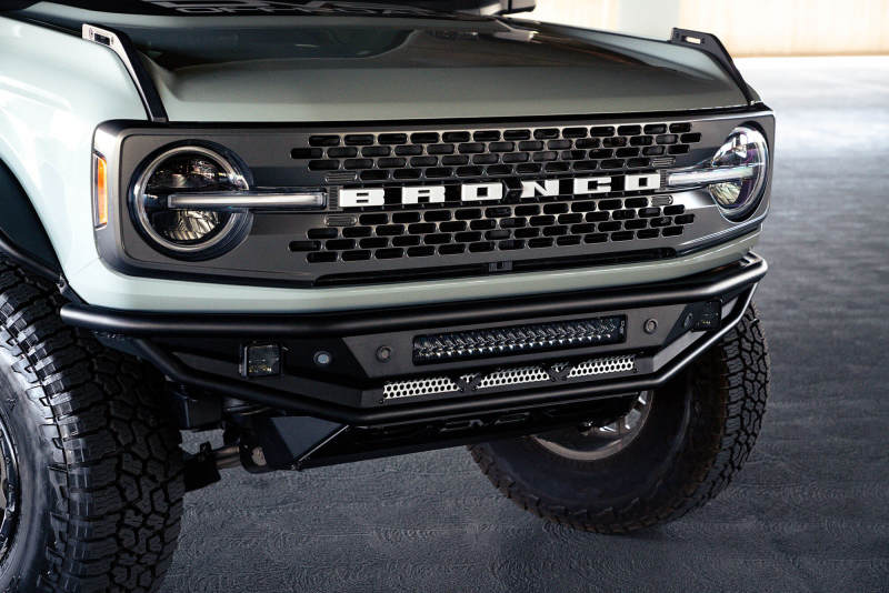 DV8 Offroad 21-22 Ford Bronco Competition Series Front Bumper Bumpers - Steel DV8 Offroad