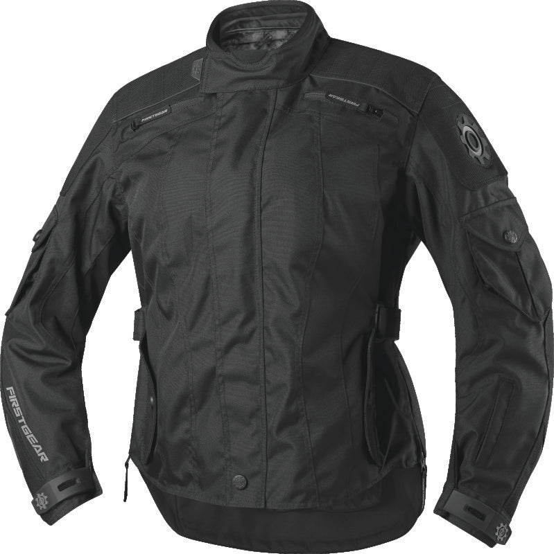 FIRSTGEAR Voyage Jacket Womens Black/Grey - Large Jackets - Textile First Gear