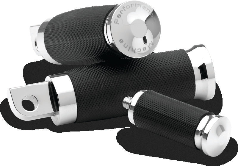 Performance Machine Rubber Shift Pedal Rubber Contour - Chrome Footpegs Performance Machine