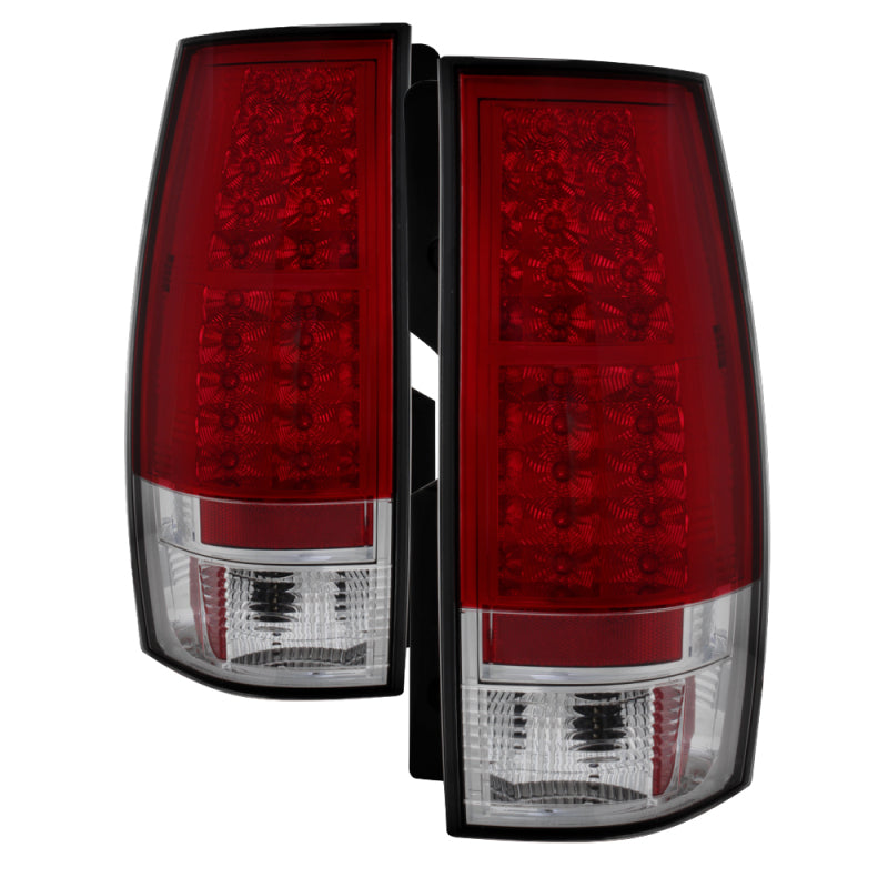 Spyder Chevy Suburban/GMC Yukon/Yukon Denali 07-14 LED Tail Lights Red Clear ALT-YD-CSUB07-LED-RC Tail Lights SPYDER