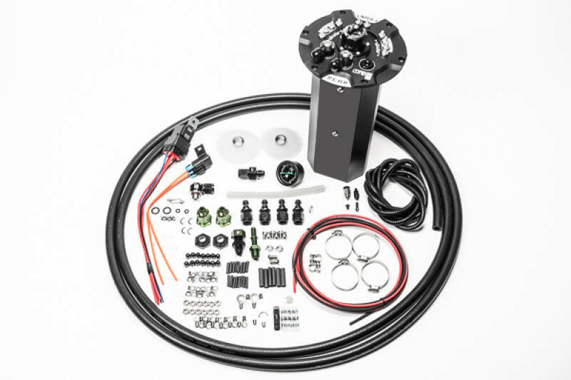 Radium 09-20 Nissan 370Z Fuel Hanger Surge Tank (Pumps Not Incl.) Brushless Ti Automotive E5LM Fuel Pump Hangers Radium Engineering