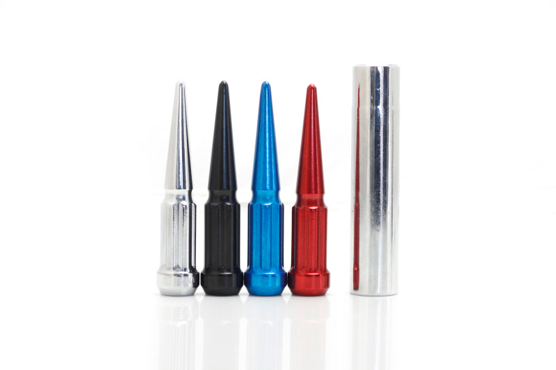 Wheel Mate Spiked Lug Nuts Set of 20 - Black 1/2in Lug Nuts Wheel Mate