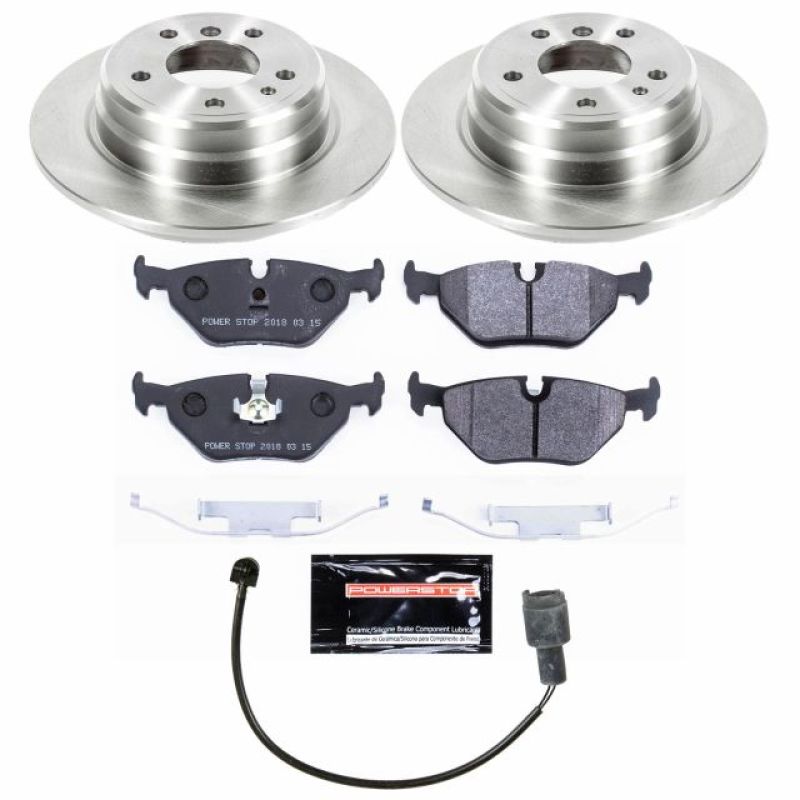 Power Stop 90-95 BMW 525i Rear Track Day SPEC Brake Kit Brake Kits - Performance Blank PowerStop
