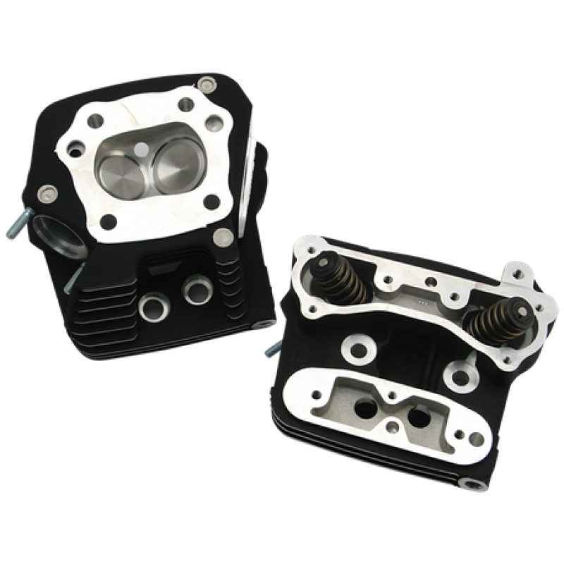S&S Cycle 84-99 BT Performance Replacement Low Compression 82cc Cylinder Heads - Wrinkle Black Heads S&S Cycle