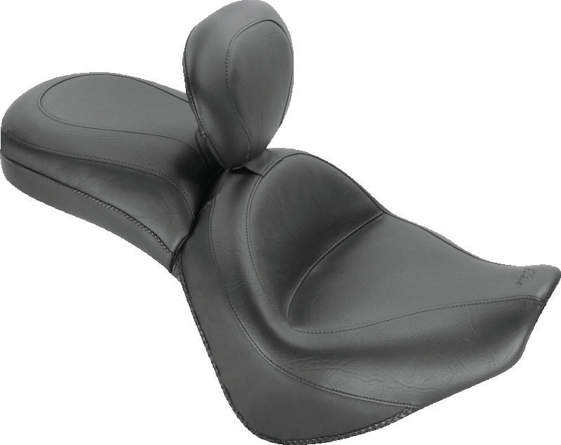 Mustang 10-13 Honda VT1300C Sabre, 10-16 Stateline, 10-15 Interstate Touring 1PC Seat - Black One-Piece Motorcycle Seats Mustang Motorcycle