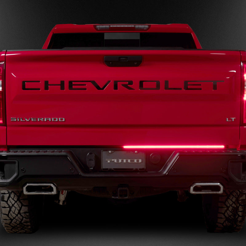 Putco 2024+ Ford F150 w/Factory Halogen Tail Light 60in Red Blade Tailgate Light Bar Plug-N-Play Light Tailgate Bar Putco