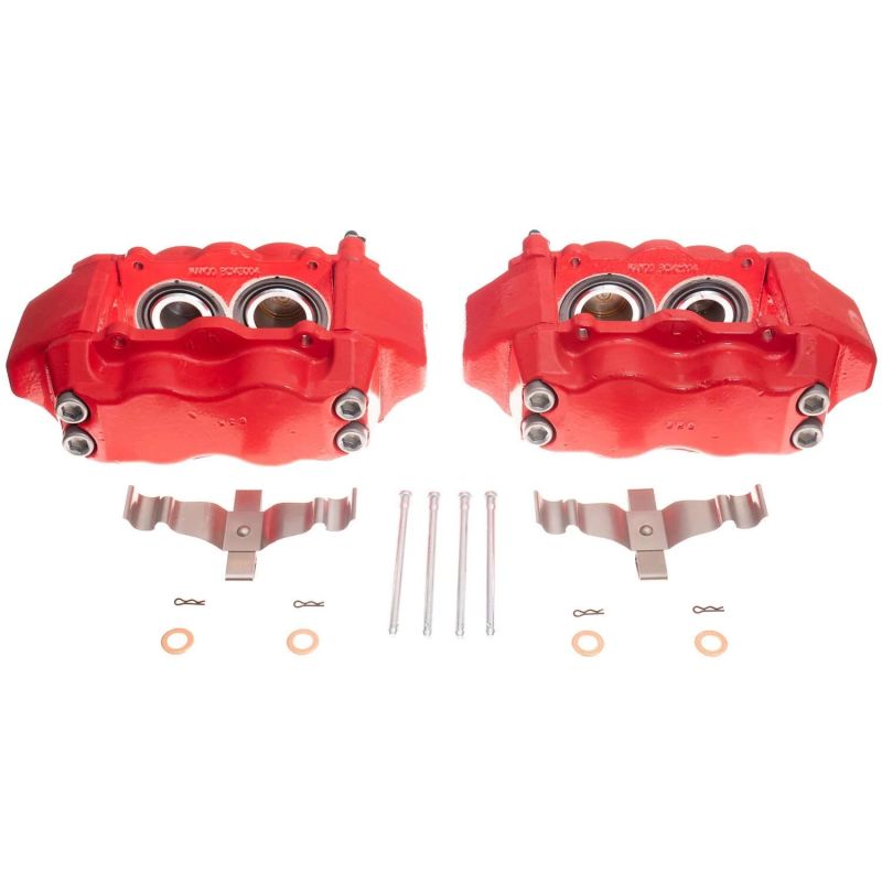 Power Stop 09-14 Hyundai Genesis Front Red Calipers w/o Brackets - Pair Brake Calipers - Perf PowerStop