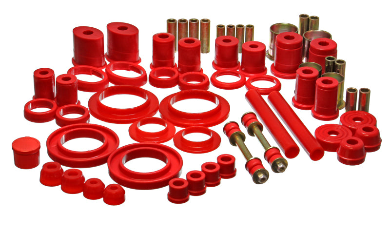 Energy Suspension 99-04 Ford Mustang Red Hyper-flex Master Bushing Set Bushing Kits Energy Suspension