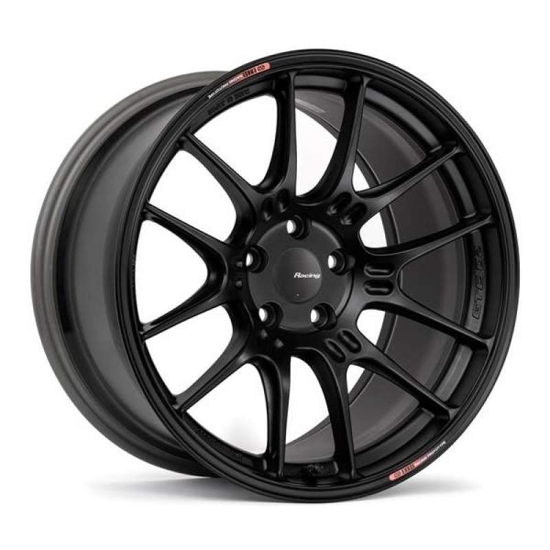 Enkei GTC02 19x8.5 5x112 45mm Offset 66.5mm Bore Matte Black Wheel Wheels - Cast Enkei
