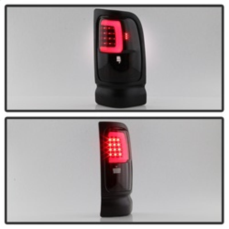 xTune Dodge Ram 1500 94-01 Tail Lights - Light Bar LED - Black ALT-ON-DRAM94V3-LBLED-BSM Tail Lights SPYDER