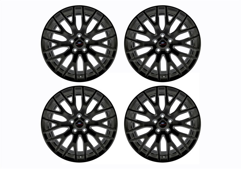 Ford Racing 15-16 Mustang GT 19X9 and 19X9.5 Wheel Set with TPMS Kit - Matte Black Wheels - Cast Ford Racing
