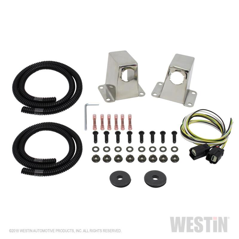 Westin 2014-2018 Chevrolet/GMC Truck/SUV Sensor Relocator - Polished Wiring Harnesses Westin