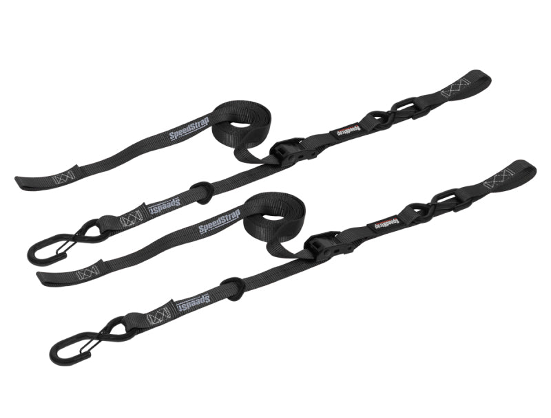 PRP Cam-Lock 1in.x10ft. Tie Down with Snap S Hooks and Soft Tie - Black - Pr. Tools PRP Seats