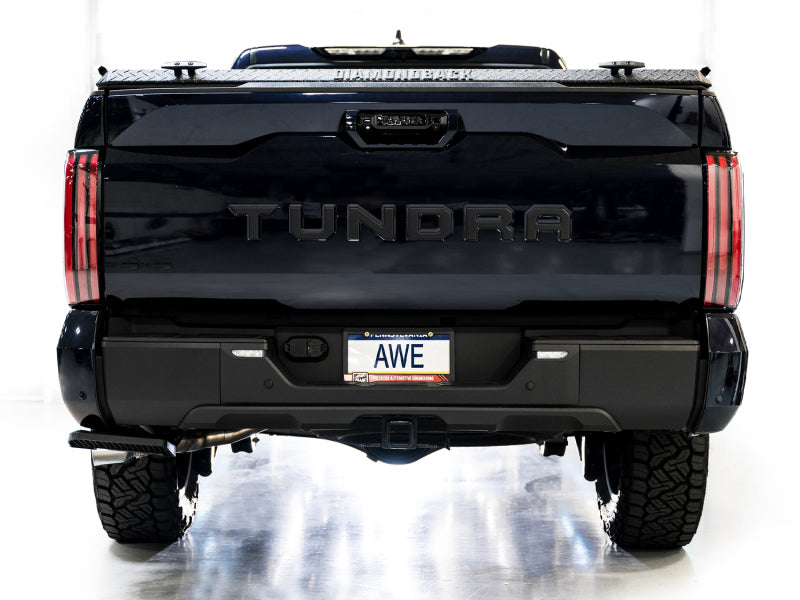 AWE 0FG Exhaust for 3rd Gen Toyota Tundra - Dual Chrome Silver Tips Catback AWE Tuning