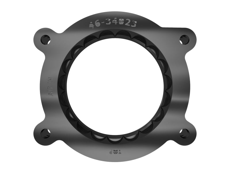 aFe 2020 Vette C8 Silver Bullet Aluminum Throttle Body Spacer / Works With aFe Intake Only - Black Throttle Body Spacers aFe