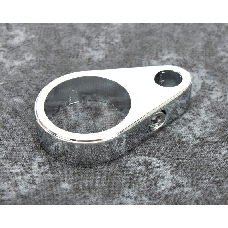 Bikers Choice 1 1/4 Inch Chrome Plain Clutch Cable Clamp Brake Hardware Bikers Choice