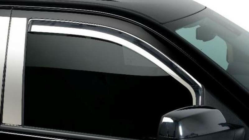 Putco 2021 Ford F-150 - Super Crew / Super Cab / Reg Cab Element Chrome Window Visors (Front Only) Wind Deflectors Putco