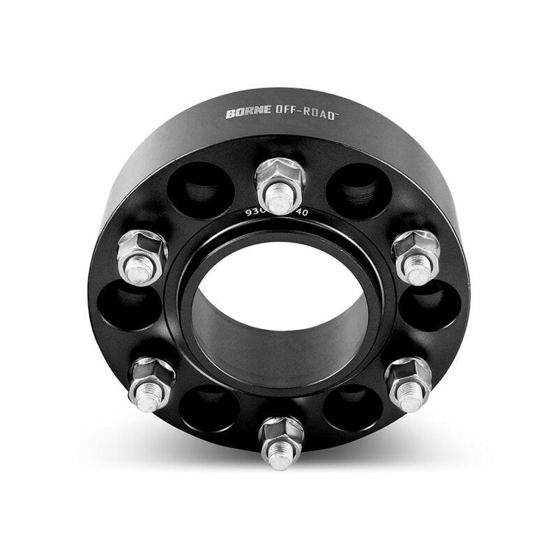 Borne Off-Road Wheel Spacers - 6x139.7 - 93.1 - 35mm - M12 - Black Wheel Spacers & Adapters Borne Off-Road