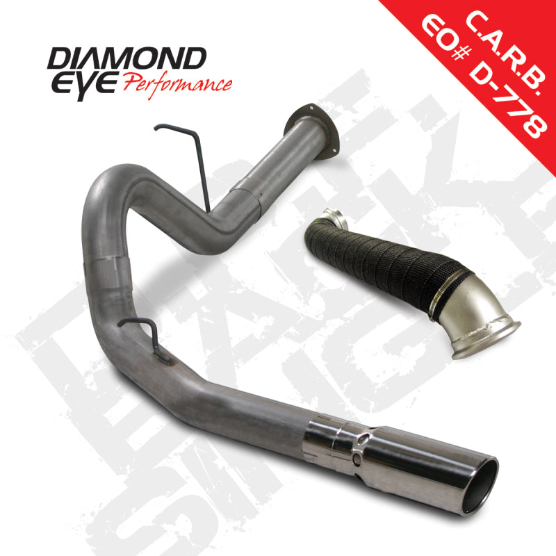 Diamond Eye KIT 4in DPF-BACK Single w/ TDP SS 07.5-10 Chevy/GMC 6.6L Duramax 2500/3500 DPF Back Diamond Eye Performance