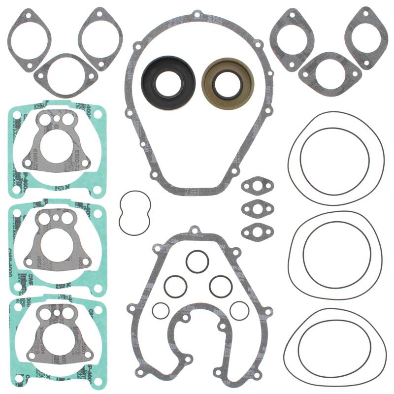 Vertex Gaskets 99-00 Polaris Genesis/Pro1200 Complete Gasket Kit w/ Oil Seals Engine Hardware Vertex Pistons