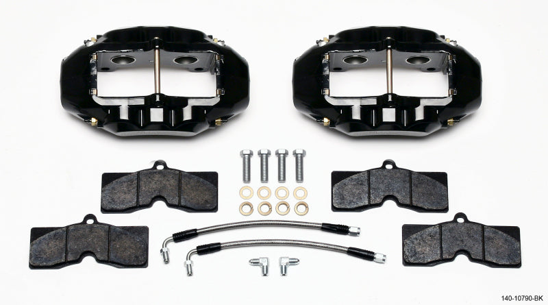 Wilwood D8-4 Rear Caliper Kit Black Corvette C2 / C3 65-82 Big Brake Kits Wilwood