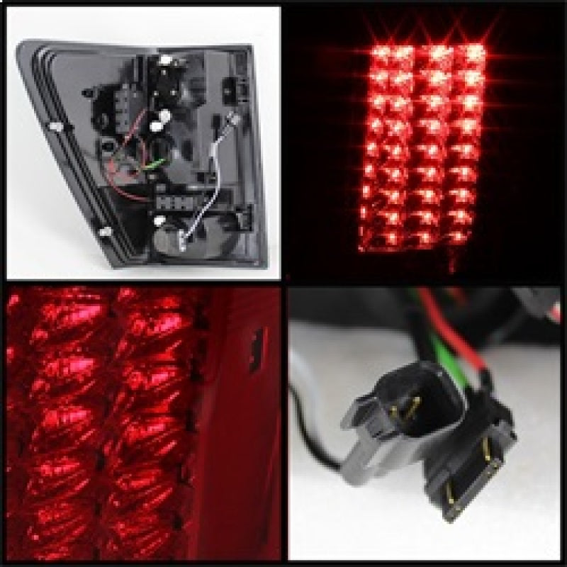 Spyder Jeep Grand Cherokee 07-10 LED Tail Lights Red Clear ALT-YD-JGC07-LED-RC Tail Lights SPYDER