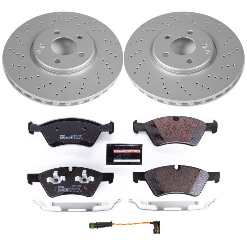 Power Stop 07-09 Mercedes-Benz E350 Front Euro-Stop Brake Kit Brake Kits - OE PowerStop