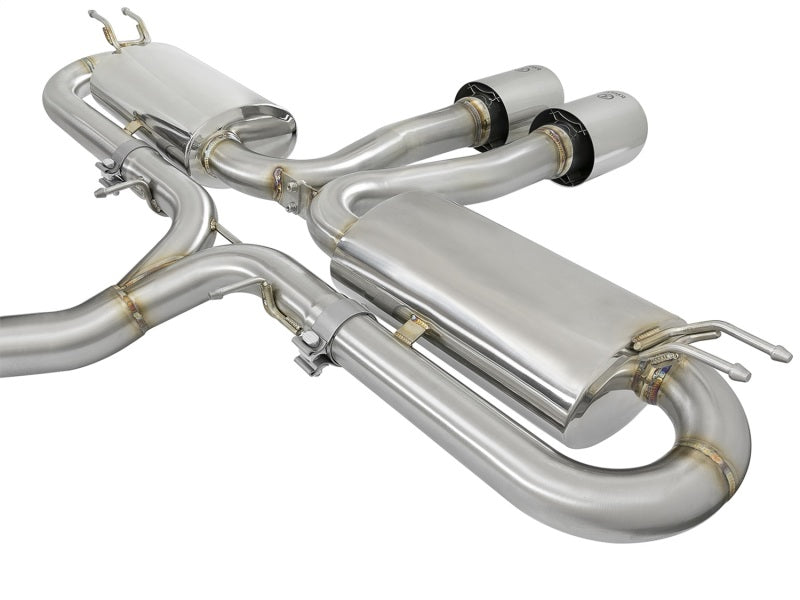 aFe Takeda 3in 304 SS Cat-Back Exhaust System w/Polished Tips 2017+ Honda Civic Si (4dr) I4 1.5L (t) Catback aFe
