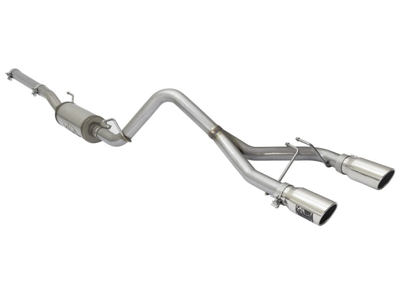 aFe Rebel Series CB 2.5in Dual Center Exit SS Exhaust w/ Polish Tip 07-15 Jeep Wrangler 3.6L/3.8L V6 Catback aFe