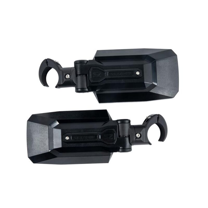Seizmik 24+ Polaris/Cam-am/Honda/Kaw TrailRider Sideview Mirror Adj. 1.75-2 in. ROP -Pair Side Mirrors Seizmik