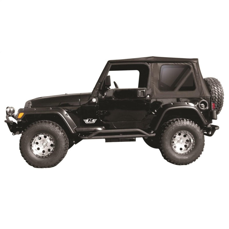 Rampage 1997-2006 Jeep Wrangler(TJ) Complete Top - Black Diamond Soft Tops Rampage