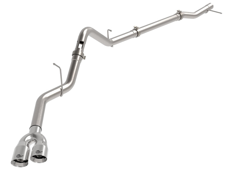 aFe Rebel XD Series 3 IN 304 Stainless Steel DPF-Back Exhaust w/Dual Polished Tips DPF Back aFe