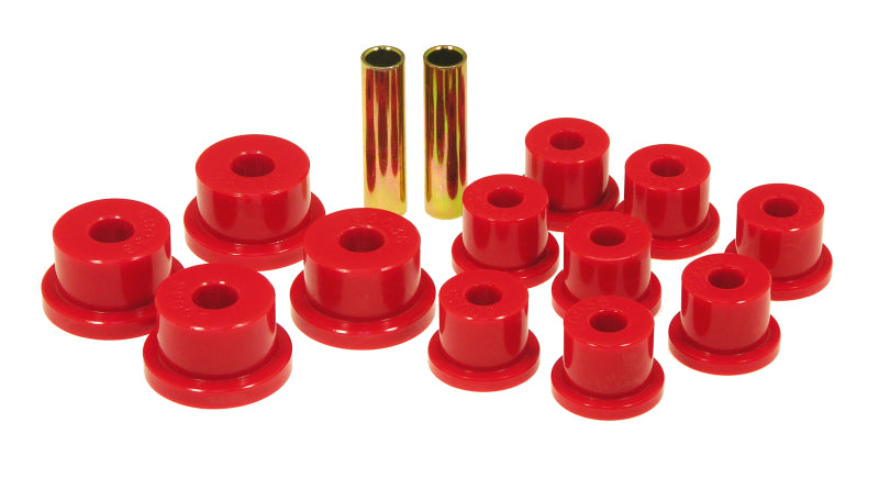 Prothane 85-88 Suzuki Samurai Spring & Shackle Bushings (OEM Shackles) - Red Bushing Kits Prothane