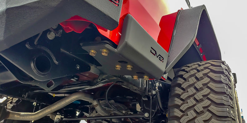 DV8 Offroad 2019+ Jeep Gladiator Bedside Sliders Body Armor & Rock Rails DV8 Offroad