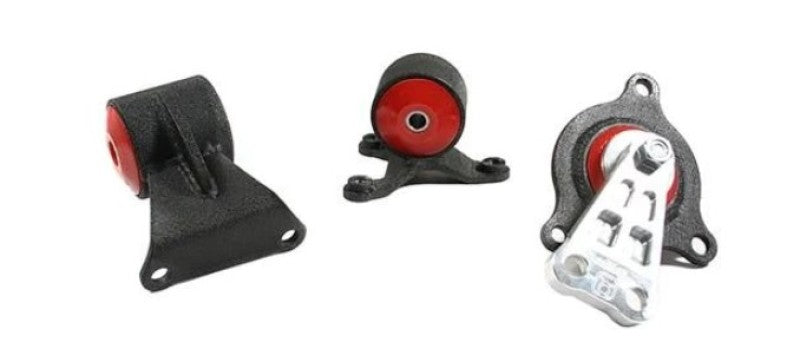 Innovative 02-06 Acura RSX Replacement Black Aluminum Mount Kit 95A Bushings - K Series Engine Mounts Innovative Mounts