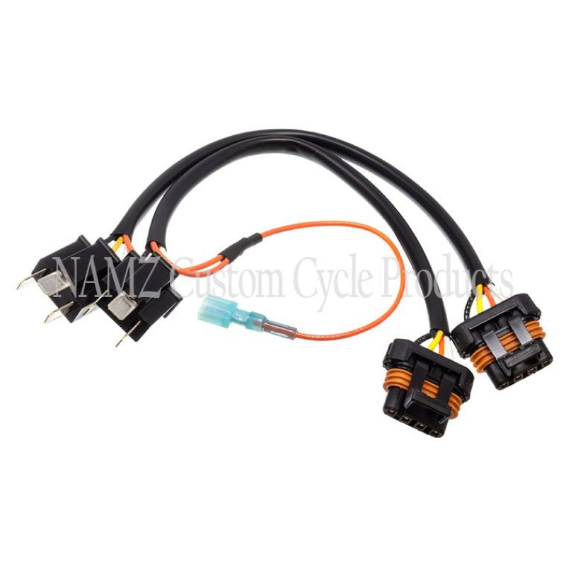 NAMZ 04-23 V-Twin FLTR OEM LED Headlamp Adaptor Daymaker Harness (HD 69200533) Wiring Harnesses NAMZ