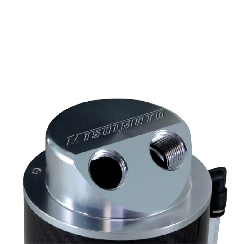 Mishimoto Carbon Fiber Oil Catch Can 10mm Fittings Fittings Mishimoto